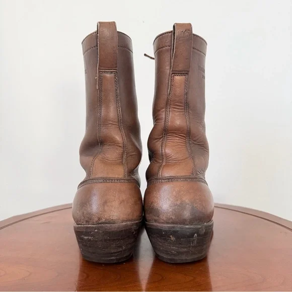 White’s Handmade Men’s Hathorn Packer Leather Lace-Up Kiltie Cowboy Boots | 9.5 - Picture 2 of 8